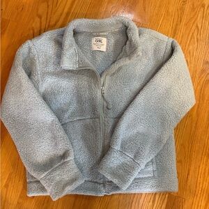 Athleta Girl Soft Blue Fleece Jacket